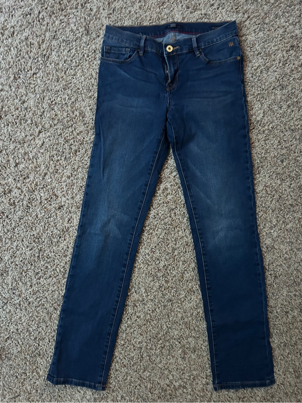 Tommy Hilfiger Dark Blue Straight Leg Jeans